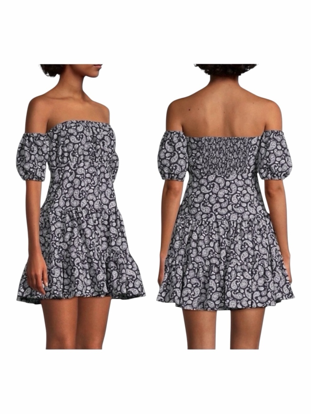 NWT! LIKLEY Marty Off-Shoulder Mini Dress. Size 8.